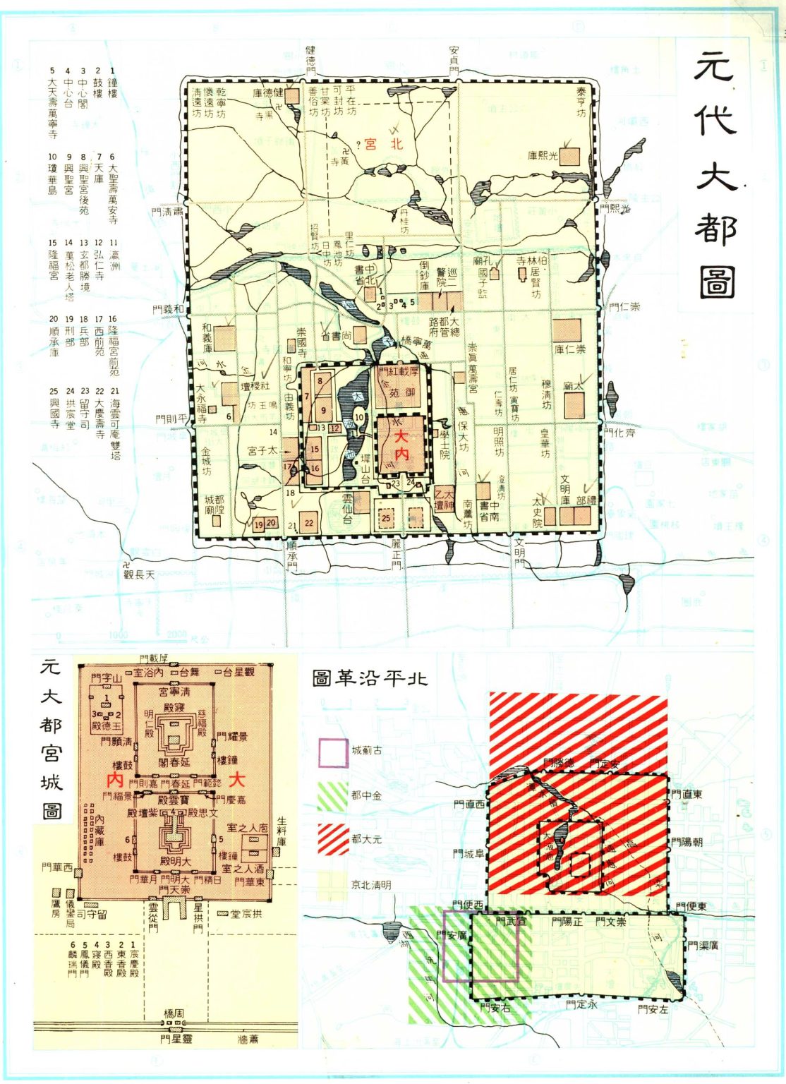 台版《中国历史地图》古代城市图 - 地图集