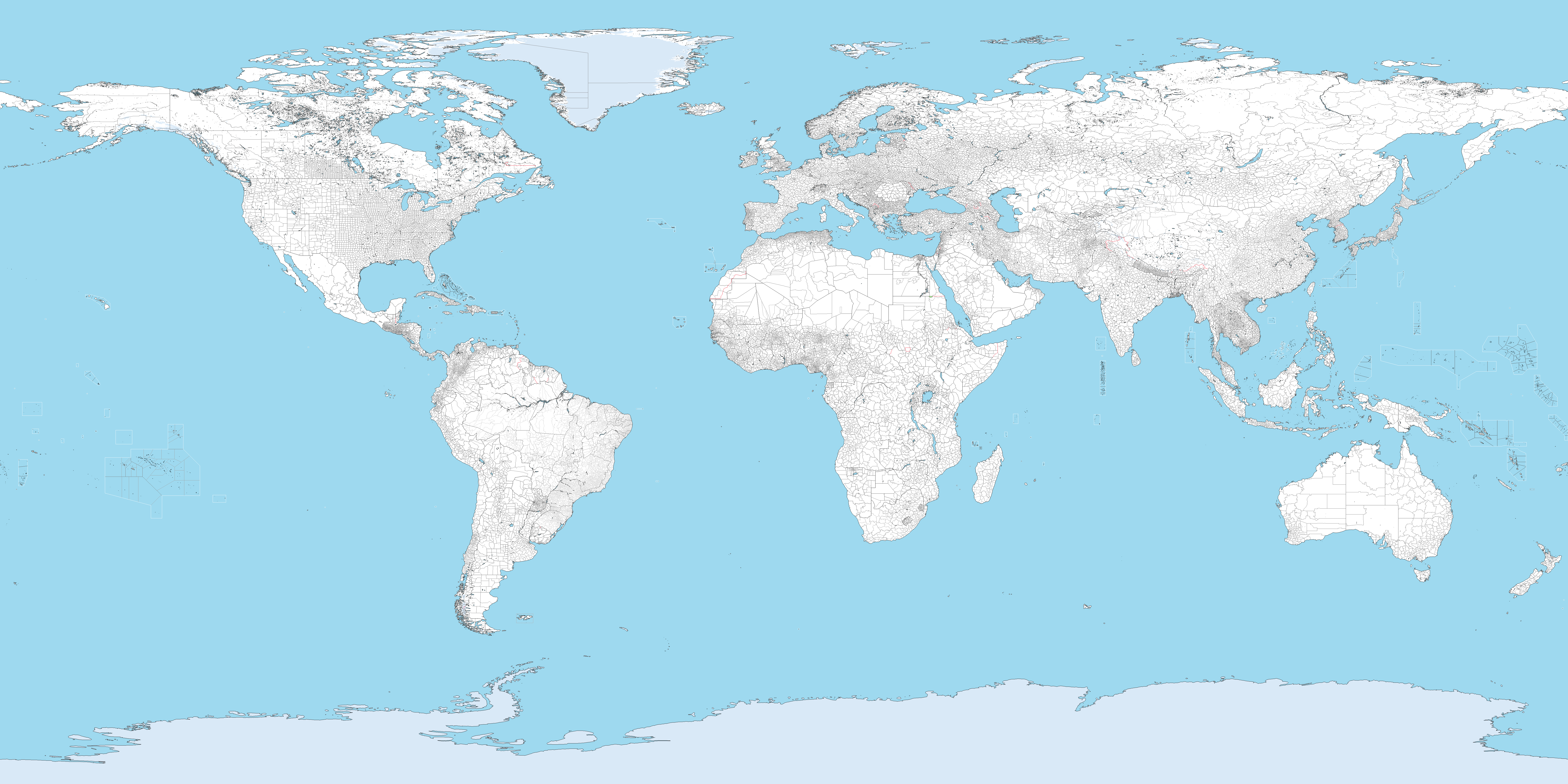 世界地图(各国政区)-2幅 - 地图集