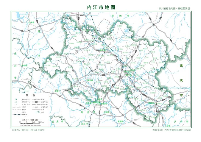 内江市地图 - 地图集