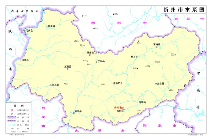 忻州市地图 - 地图集