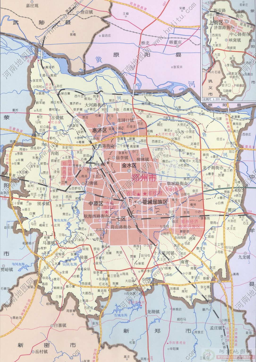 郑州市地图 - 地图集