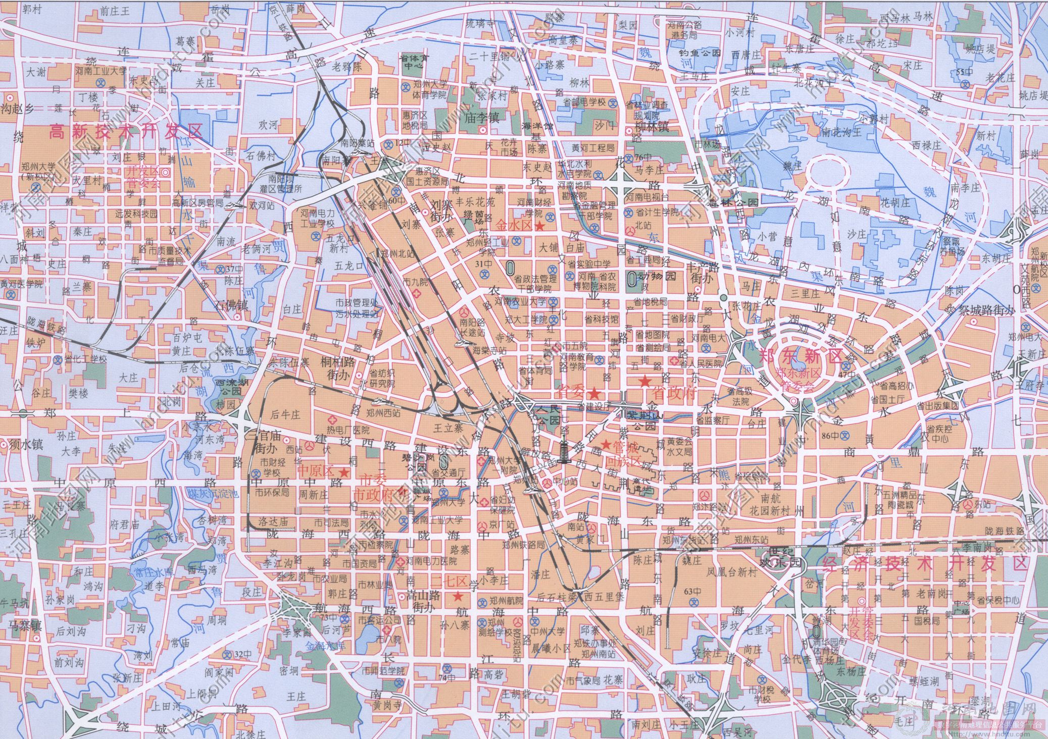 郑州市地图 - 地图集