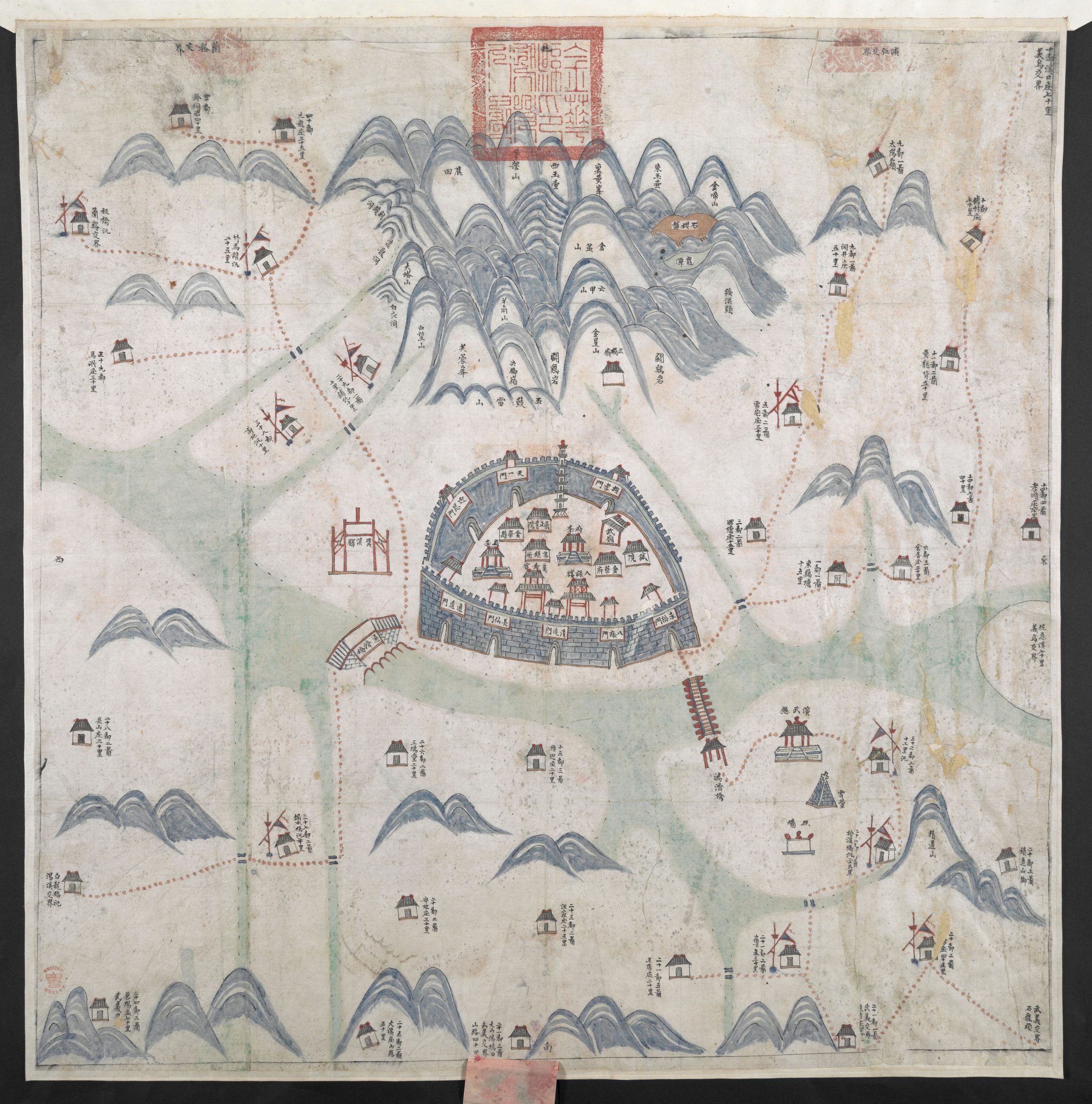 1823年《金华县舆图》 - 地图集